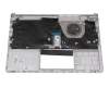 Keyboard incl. topcase DE (german) silver/silver original suitable for HP 14s-dp0000