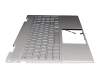Keyboard incl. topcase DE (german) silver/silver with backlight (DSC Grafik) original suitable for HP Envy x360 15-ed0000