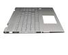 Keyboard incl. topcase DE (german) silver/silver with backlight (UMA) original suitable for HP Envy x360 15-dr0200