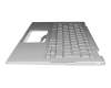 Keyboard incl. topcase DE (german) silver/silver with backlight original suitable for Asus Chromebook Flip C434TA