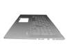 Keyboard incl. topcase DE (german) silver/silver with backlight original suitable for Asus VivoBook 17 S712EA