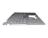 Keyboard incl. topcase DE (german) silver/silver with backlight original suitable for Asus VivoBook Flip 14 TP470EZ