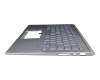 Keyboard incl. topcase DE (german) silver/silver with backlight original suitable for Asus ZenBook 14 UM431DA