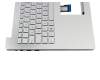 Keyboard incl. topcase DE (german) silver/silver with backlight original suitable for Asus ZenBook UX501JW