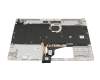 Keyboard incl. topcase DE (german) silver/silver with backlight original suitable for HP 15-e3000