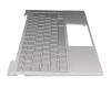 Keyboard incl. topcase DE (german) silver/silver with backlight original suitable for HP Envy 13-ba0000