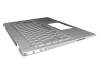 Keyboard incl. topcase DE (german) silver/silver with backlight original suitable for HP Pavilion 14-ce3000