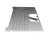 Keyboard incl. topcase DE (german) silver/silver with backlight original suitable for HP Pavilion 15-eg0000