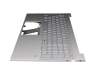Keyboard incl. topcase DE (german) silver/silver with backlight original suitable for HP Pavilion 15-eg3000