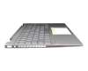 Keyboard incl. topcase DE (german) silver/silver with backlight original suitable for HP Pavilion x360 14-dw0000