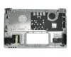 Keyboard incl. topcase DE (german) white/silver original suitable for Asus F201E