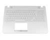 Keyboard incl. topcase DE (german) white/white original suitable for Asus VivoBook Max F541NA