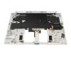 Keyboard incl. topcase DE (german) white/white with backlight (with pen compartment) original suitable for Acer ConceptD 3 Ezel Pro (CC314-73P)