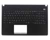 Keyboard incl. topcase ES (spanish) black/black original suitable for Asus X501U