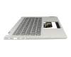 Keyboard incl. topcase FR (french) anthracite/grey original suitable for Lenovo IdeaPad Flex 5-14ALC05 (82HU)