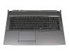Keyboard incl. topcase FR (french) black/anthracite original suitable for MSI GP75 10SCSK/10SCXK (MS-17E8)