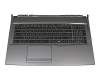 Keyboard incl. topcase FR (french) black/anthracite original suitable for MSI GP75 Leopard 10SDK/10SDR (MS-17E7)