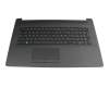 Keyboard incl. topcase FR (french) black/black (PTP/with DVD) original suitable for HP 17-by3000