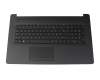 Keyboard incl. topcase FR (french) black/black original suitable for HP 17-by4000