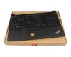 Keyboard incl. topcase FR (french) black/black with backlight and mouse-stick original suitable for Lenovo ThinkPad E15 Gen 2 (20TD/20TE)