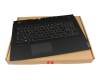 Keyboard incl. topcase FR (french) black/black with backlight original suitable for Lenovo Legion Y540-17IRH-PG0 (81T3)