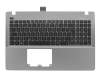 Keyboard incl. topcase FR (french) black/grey original suitable for Asus F550LA