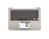 Keyboard incl. topcase FR (french) black/grey original suitable for Asus ZenBook UX310UQ