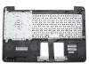 Keyboard incl. topcase FR (french) black/silver original suitable for Asus F555LJ