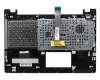 Keyboard incl. topcase FR (french) black/silver original suitable for Asus VivoBook S550CA