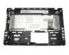 Keyboard incl. topcase FR (french) black/silver with backlight original suitable for Asus N76VM