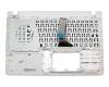Keyboard incl. topcase FR (french) black/white original suitable for Asus R513CL