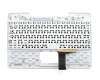 Keyboard incl. topcase FR (french) black/white original suitable for Asus Transformer Book T100TA