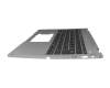 Keyboard incl. topcase FR (french) grey/grey with backlight original suitable for Acer Spin 5 (SP513-55N)