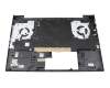 Keyboard incl. topcase FR (french) silver/black with backlight original suitable for HP Omen 16-c0000