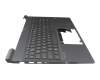 Keyboard incl. topcase FR (french) silver/black with backlight original suitable for HP Victus 16-e1000