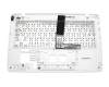 Keyboard incl. topcase FR (french) white/white original suitable for Asus R202CA