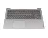 Keyboard incl. topcase HU (hungarian) black/grey with backlight original suitable for Lenovo IdeaPad 3-15ALC6 (82KU)