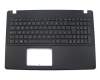 Keyboard incl. topcase IT (italian) black/black original suitable for Asus F550LA