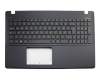 Keyboard incl. topcase IT (italian) black/black original suitable for Asus F550LAV