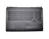 Keyboard incl. topcase IT (italian) black/black with backlight original suitable for Asus ROG G750JH