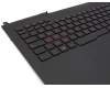 Keyboard incl. topcase IT (italian) black/black with backlight original suitable for Asus ROG G751JM