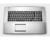 Keyboard incl. topcase IT (italian) black/silver original suitable for Asus F750LN