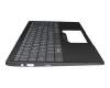 Keyboard incl. topcase IT (italian) grey/black with backlight original suitable for MSI Modern 14 B11RBSW (MS-14D2)