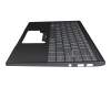 Keyboard incl. topcase IT (italian) grey/black with backlight original suitable for MSI Modern 14 B11SB/B11SBW (MS-14D2)