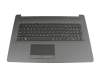Keyboard incl. topcase NL (dutch) black/silver original suitable for HP 17-by1000