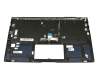 Keyboard incl. topcase RU (russian) black/blue with backlight original suitable for Asus ZenBook 14 UX433FA