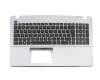 Keyboard incl. topcase SF (swiss-french) black/grey original suitable for Asus F550VB