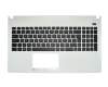 Keyboard incl. topcase SF (swiss-french) black/white original suitable for Asus X501A