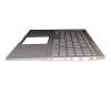 Keyboard incl. topcase SF (swiss-french) silver/silver with backlight original suitable for Asus ZenBook 15 UX533FD