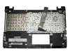 Keyboard incl. topcase SLO (slovak) black/silver original suitable for Asus K56CM